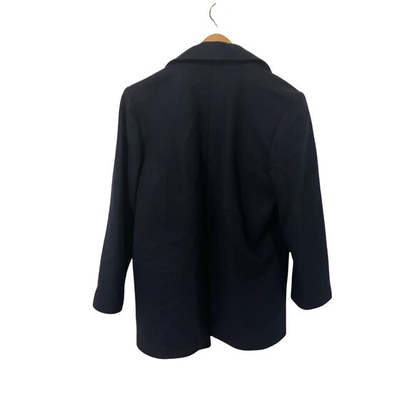 Vintage SBI by Bitterman Wool Peacoat Navy Blue Red Lining Size 5-6 Yugoslavia - Picture 4 of 12